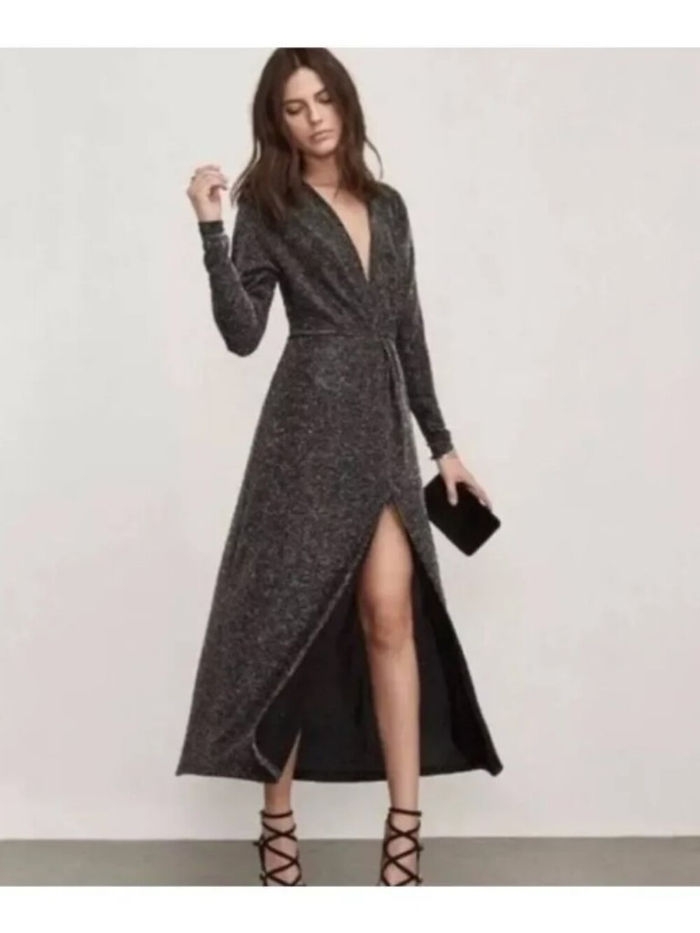 Reformation Orion Metallic Dress in Disco Inferno, size small